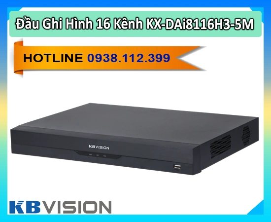 đầu ghi hình KX-DAi8116H3-5M, đầu ghi 16 kênh KX-DAi8116H3-5M, đầu ghi camera KBvision KX-DAi8116H3-5M, đầu ghi nhận diện khuôn mặt KX-DAi8116H3-5M, đầu ghi AI KX-DAi8116H3-5M, đầu ghi hỗ trợ SMD KX-DAi8116H3-5M, đầu ghi KBView KX-DAi8116H3-5M


