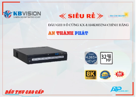 Lắp đặt camera Đầu Ghi KBvision Với giá cạnh tranh KX-EAi4K8832N4