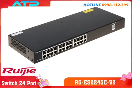 Switch Ruijie 24 Cổng  RG-ES224GC-V2, Switch  RG-ES224GC-V2, Switch Ruijie 24 Cổng  RG-ES224GC-V2, Switch Ruijie 24 Cổng , Switch chính hãng, Switch Ruijie chính hãng, Switch ,