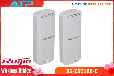 RG-EST100-E, Ruijie RG-EST100-E, Wifi RG-EST100-E, Wifi Ruijie RG-EST100-E, Bộ Wi-Fi Ngoài Trời RG-EST100-E, Wifi Bộ Wi-Fi Ngoài Trời RG-EST100-E Ruijie, Wfi giá rẻ, Cầu nối wifi