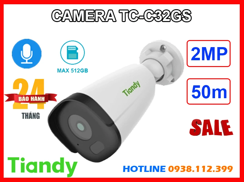 Camera TIANDY TC-C32GS (2MP), camera quan sát TIANDY TC-C32GS, camera ghi âm TIANDY TC-C32GS, lắp đặt camera TIANDY TC-C32GS, lắp camera TIANDY TC-C32GS, camera TIANDY TC-C32GS giá rẻ, camera ngoài trời TIANDY TC-C32GS, TIANDY TC-C32GS, TC-C32GS,