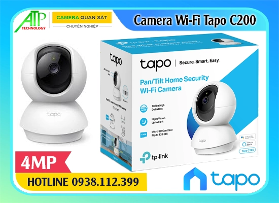 Tapo C200 Camera IP WIFI Không Dây (2MP), camera không dây Tapo C200, camera quan sát Tapo C200, lắp đặt camera Tapo C200 chính hãng, camera Tapo C200 giá rẻ, Tapo C200, C200, camera quay xoay 360 tapo C200, camera ip wifi không dây Tapo C200, mua camera Tapo C200,