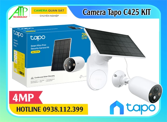 camera tapo C425 KIT ngoài trời, camera dùng pin tapo C425 KIT, tapo C425 KIT có sạc mặt trời, camera năng lượng mặt trời tapo C425 KIT, camera tapo C425 KIT chống nước, tapo C425 KIT lưu trữ đám mây, camera tapo C425 KIT ban đêm có màu,