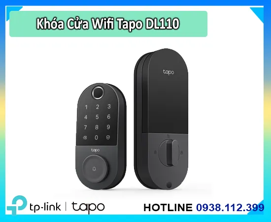  Khóa cửa Tapo DL110 nổi bật với kết nối Wi-Fi 2.4 GHz, pin 10000mAh, nhận dạng vân tay nhanh chóng và chính xác. Mẫu khóa cửa này còn hỗ trợ điều khiển từ xa, mã pin chống nhìn trộm, quản lý quyền truy cập linh hoạt và chuông cảnh báo tích hợp.