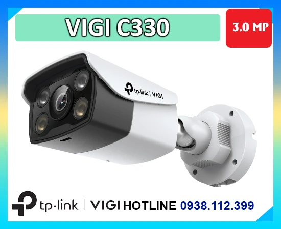 camera tp-link vigi c330 chính hãng, camera an ninh vigi c330 ngoài trời, camera vigi c330 có mic, camera quan sát vigi c330 h265+, camera ip vigi c330 màu đêm, camera bảo vệ vigi c330 3mp, camera tp-link vigi c330 ip67