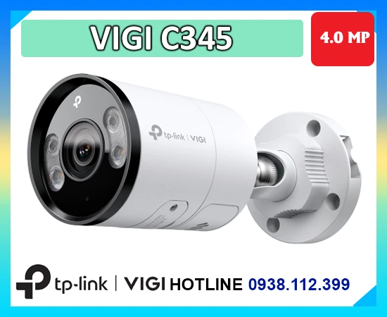 Camera VIGI C345, Camera C345 4MP, Camera TP-Link VIGI C345, Camera giám sát C345, Camera IP VIGI C345, Camera an ninh VIGI C345, Camera ngoài trời C345.