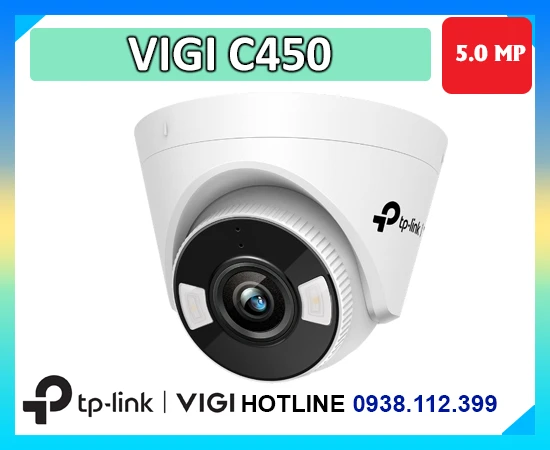Camera VIGI C450, Camera 5MP VIGI C450, Camera Full-Color VIGI C450, Camera IP VIGI C450, Camera PoE VIGI C450, Camera An Ninh VIGI C450, Camera Thu Âm VIGI C450