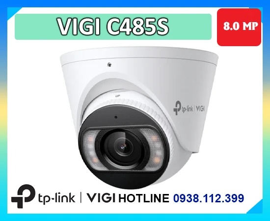 Camera VIGI C485S, Camera 8MP VIGI C485S, Camera IP VIGI C485S, Camera an ninh VIGI C485S, Camera 4K VIGI C485S, Camera PoE VIGI C485S, Camera dome VIGI C485S