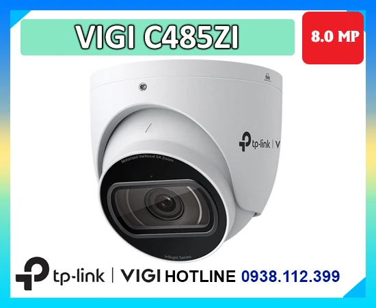Camera VIGI C485ZI, Camera 8MP VIGI C485ZI, Camera Zoom Quang VIGI C485ZI, Camera 4K VIGI C485ZI, Camera IP VIGI C485ZI, Camera PoE VIGI C485ZI, Camera Full-Color VIGI C485ZI