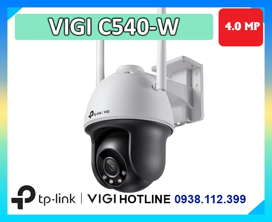 camera ngoài trời VIGI C540-W, camera wifi VIGI C540-W, camera chống nước VIGI C540-W, camera có màu ban đêm VIGI C540-W, camera 4MP VIGI C540-W, camera giám sát thông minh VIGI C540-W, camera quay quét tự động VIGI C540-W