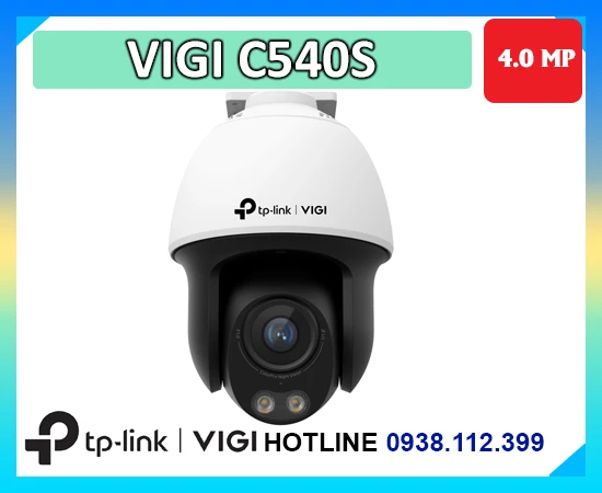 Camera VIGI C540S, Camera 4MP VIGI C540S, Camera IP VIGI C540S, Camera quay xoay VIGI C540S, Camera an ninh VIGI C540S, Camera PoE VIGI C540S, Camera ngoài trời VIGI C540S