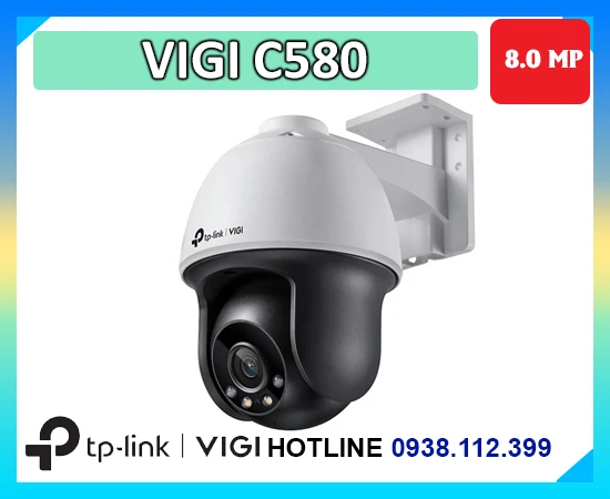 Camera VIGI C580, VIGI C580 8MP, Camera TP-Link VIGI C580, VIGI C580 Full Color, Camera ngoài trời VIGI C580, VIGI C580 4K, TP-Link VIGI C580