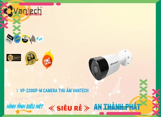Lắp đặt camera VP-2200IP-M Camera Ip POE Sắc Nét VanTech Chức Năng Cao Cấp