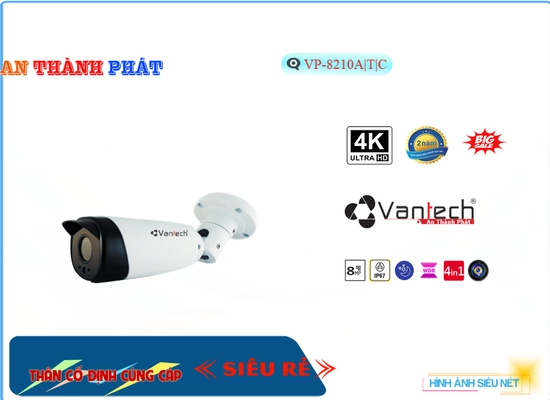 Lắp đặt camera VanTech VP-8210A|T|C Sắc Nét