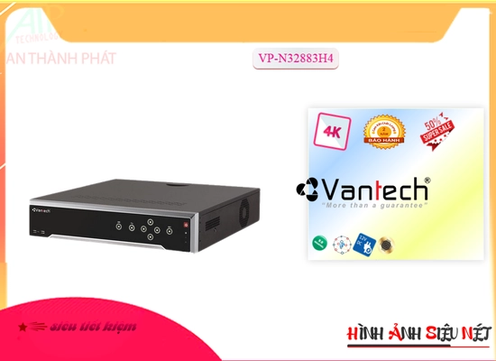 Lắp đặt camera Đầu Ghi Camera VanTech VP-N32883H4 Mẫu Đẹp