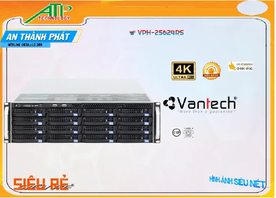 Lắp đặt camera tân phú Server Ghi Hình Vantech VPH-25624RS