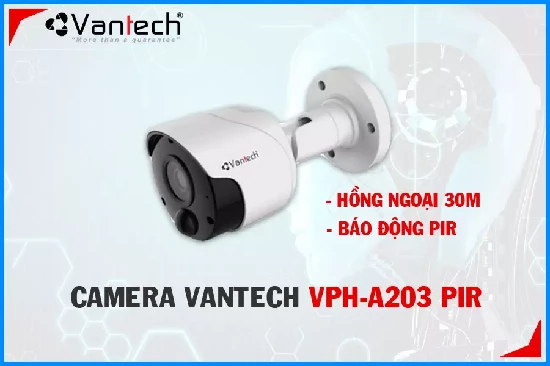 Lắp camera wifi giá rẻ VPH-A203 PIR, Vantech VPH-A203 PIR, Camera Vantech VPH-A203 PIR, Camera quan sát Vantech VPH-A203 PIR, Camera VPH-A203 PIR