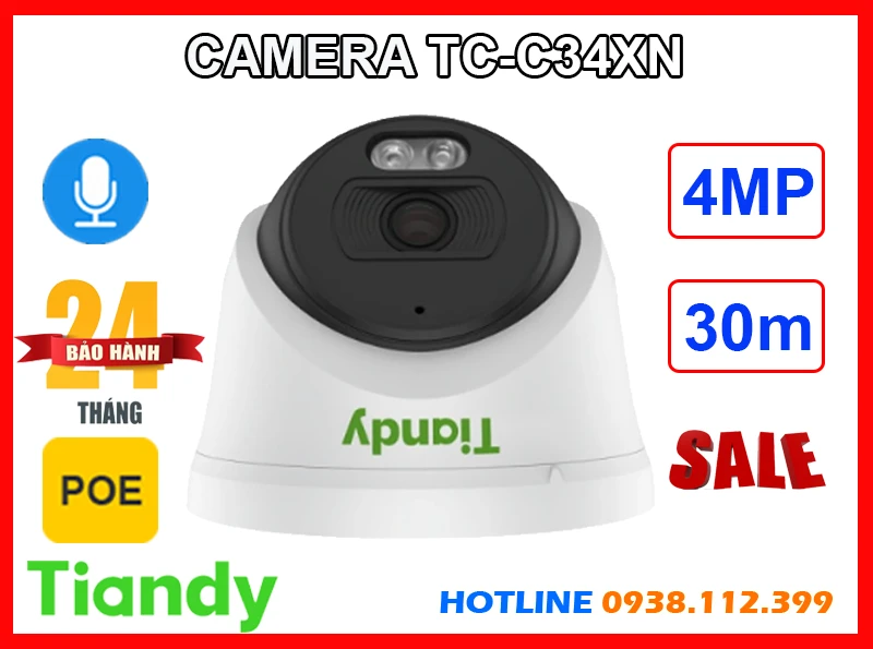 Camera TIANDY TC-C34XN (4MP), camera quan sát TIANDY TC-C34XN, lắp đặt camera TIANDY TC-C34XN, lắp camera TIANDY TC-C34XN giá rẻ, camera giám sát TIANDY TC-C34XN, camera TIANDY TC-C34XN giá rẻ, camera ghi âm TIANDY TC-C34XN, camera chính hãng TIANDY TC-C34XN,