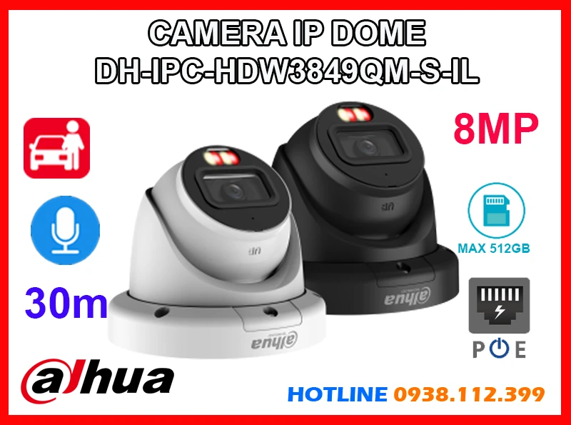 Lắp đặt camera Camera Dahua DH-IPC-HDW3849QM-S-IL