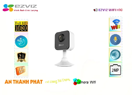 Lắp đặt camera Camera Wifi Ezviz Chất Lượng CS-H1c-R100-1G2WF