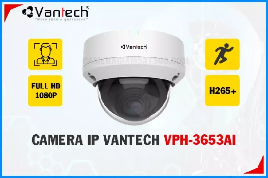 Lắp camera wifi giá rẻ VPH-3653AI, Camera VPH-3653AI, Camera IP VPH-3653AI, Camera Vantech AI VPH-3653AI, Camera IP AI VPH-3653AI, Camera Vantech VPH-3653AI