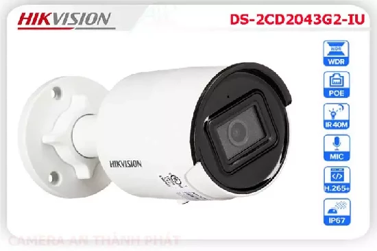 Lắp đặt camera Camera IP HIKVISION DS 2CD2043G2 IU