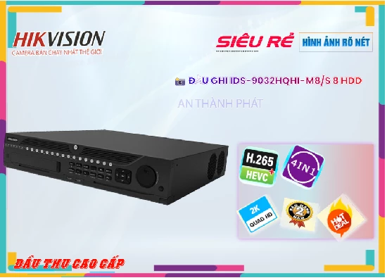 Lắp đặt camera tân phú Đầu Ghi Hikvision iDS-9032HQHI-M8/S