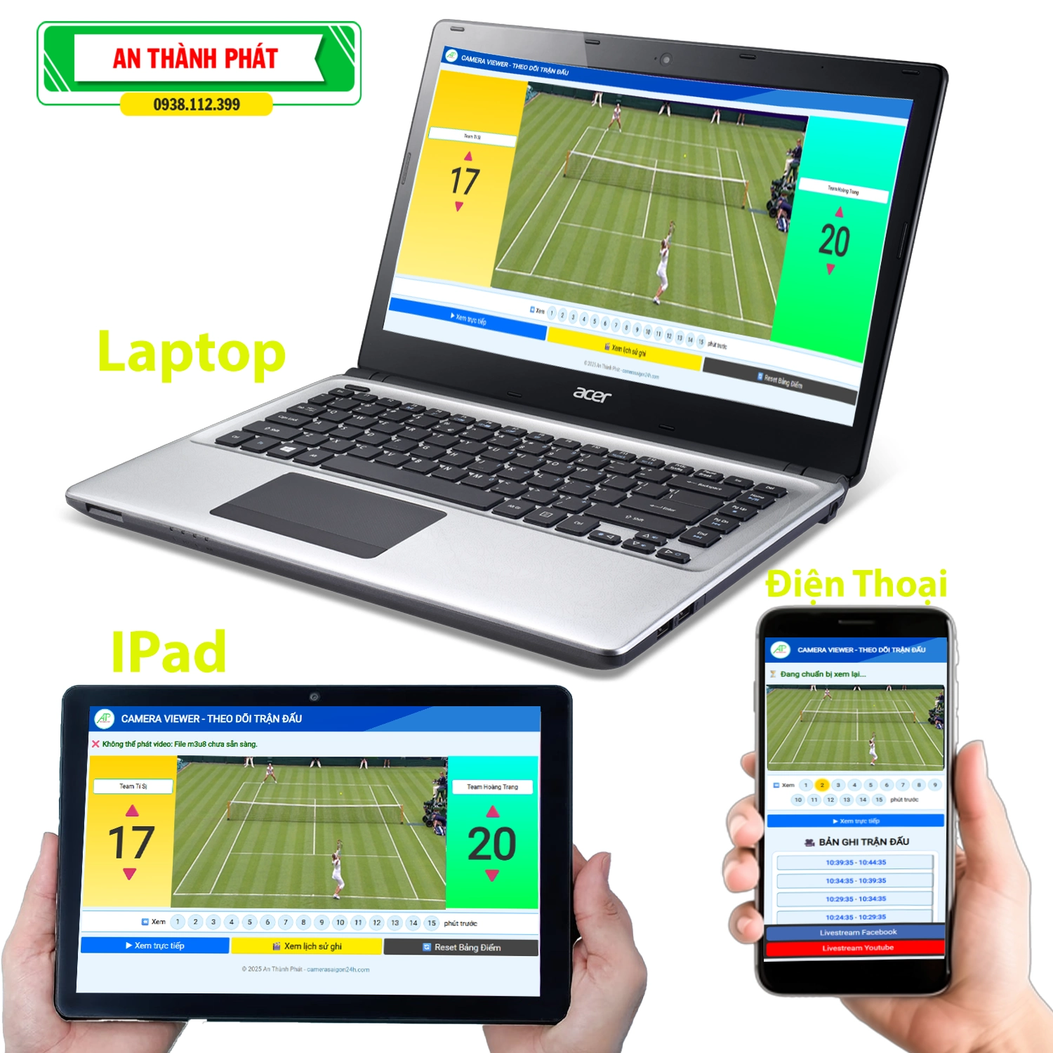 Bảng Điểm Camera Check Var Tennis