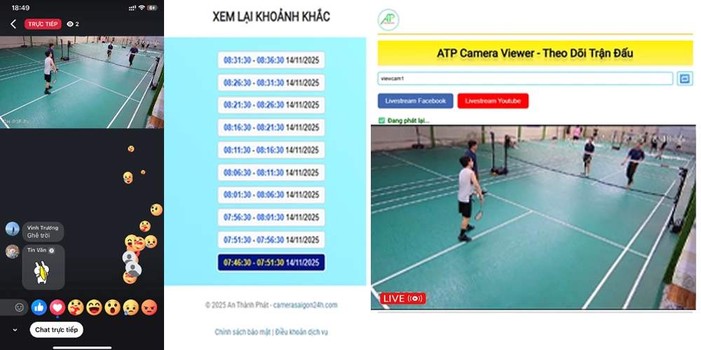 Bảng Điểm Check Var Có Camera Livestream Môn Cầu Lông