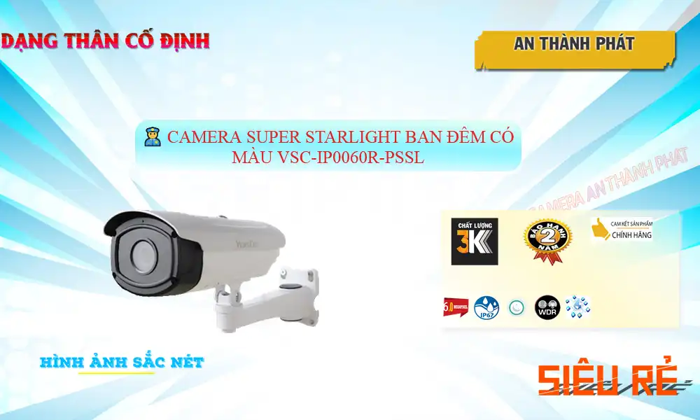 Bộ Camera Super Starlight Ban Đêm Có Màu