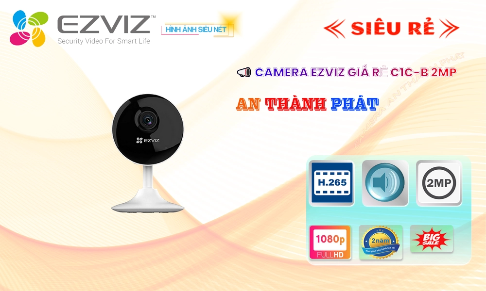 Camera C1C-B 2MP Wifi Ezviz