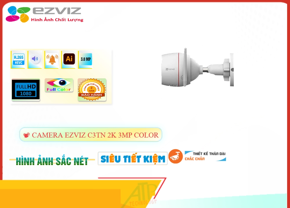 C3TN 2K 3MP Color Camera Wifi Ezviz