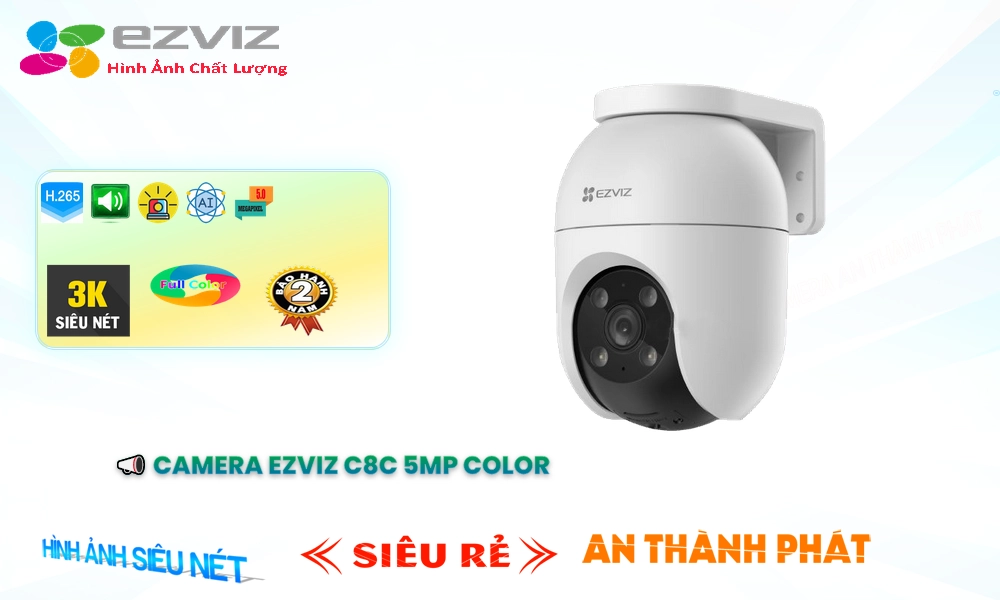 C8C 5MP Color Camera An Ninh Chức Năng Cao Cấp ✲