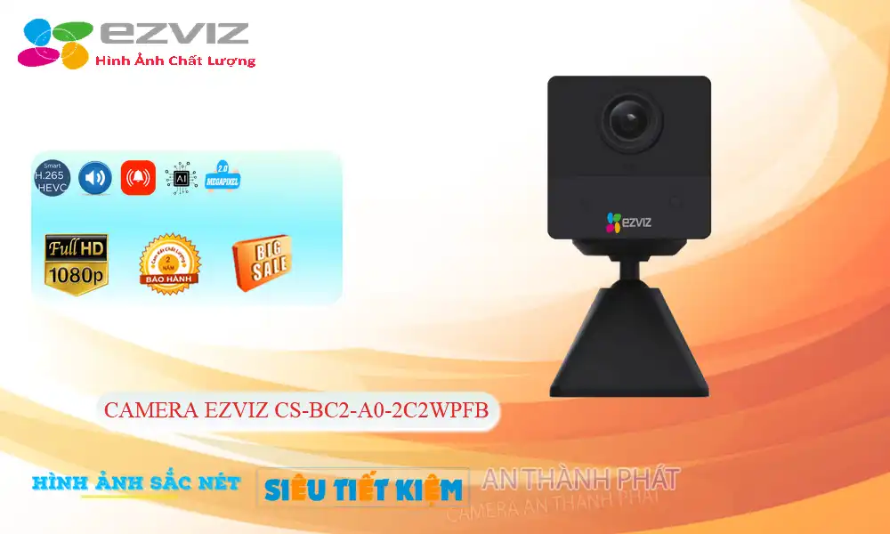 Camera Giá Rẻ Wifi Ezviz CS-BC2-A0-2C2WPFB Giá rẻ