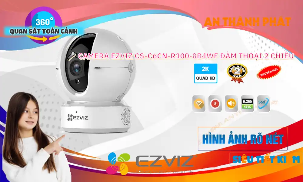 CS-C6CN-R100-8B4WF Wifi Ezviz Với giá cạnh tranh