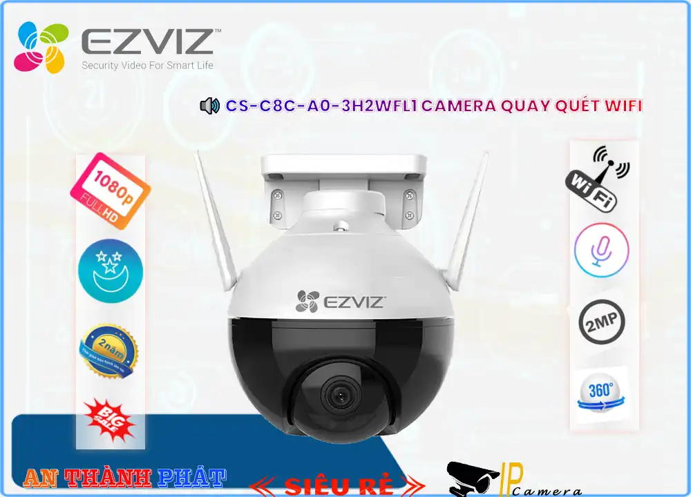 ✔️ CS-C8C-A0-3H2WFL1 Camera An Ninh Giá rẻ