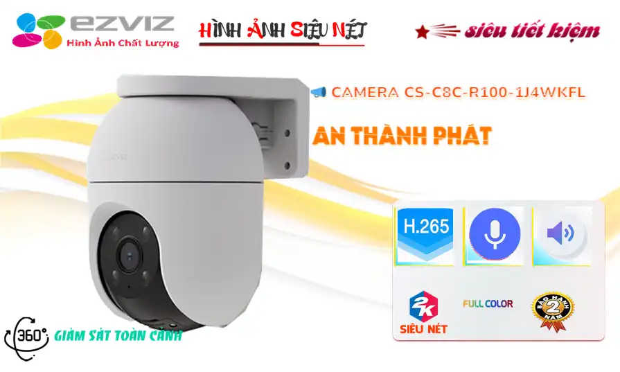 Camera CS-C8c-R100-1J4WKFL Wifi Ezviz