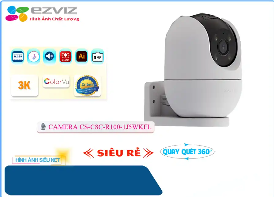 CS-C8c-R100-1J5WKFL Camera Wifi Ezviz Giá rẻ