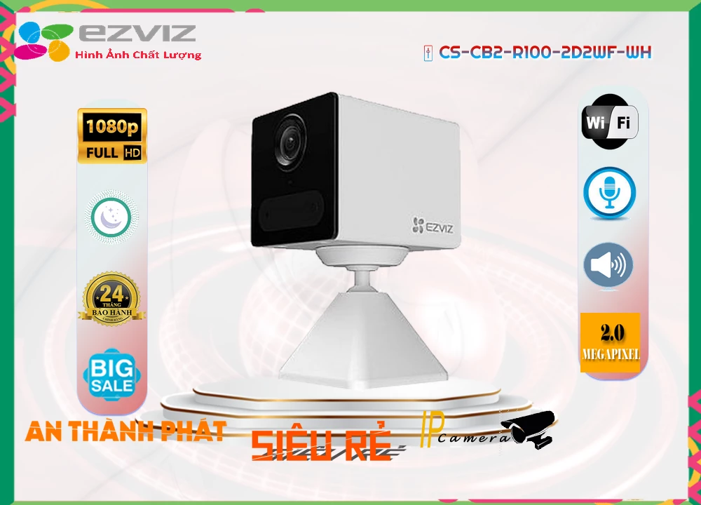 Camera CS-CB2-R100-2D2WF-WH Wifi Ezviz