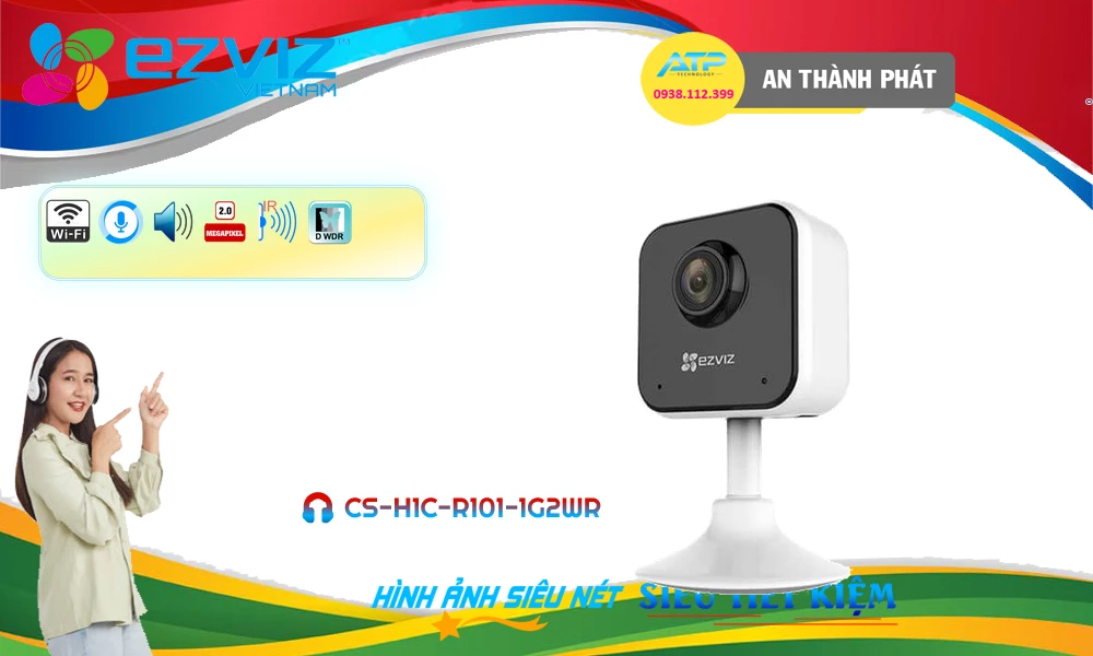 CS-H1c-R101-1G2WR Camera Wifi Ezviz Chức Năng Cao Cấp