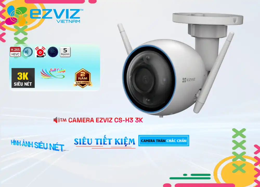 Camera Ezviz CS-H3 3K,CS-H3-3K Giá Khuyến Mãi, IP Wifi CS-H3-3K Giá rẻ,CS-H3-3K Công Nghệ Mới,Địa Chỉ Bán CS-H3-3K,CS
