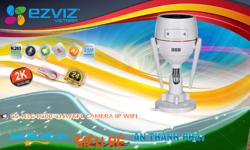 Camera Wifi Ezviz CS-H3c-R100-1J4WKFL Mẫu Đẹp