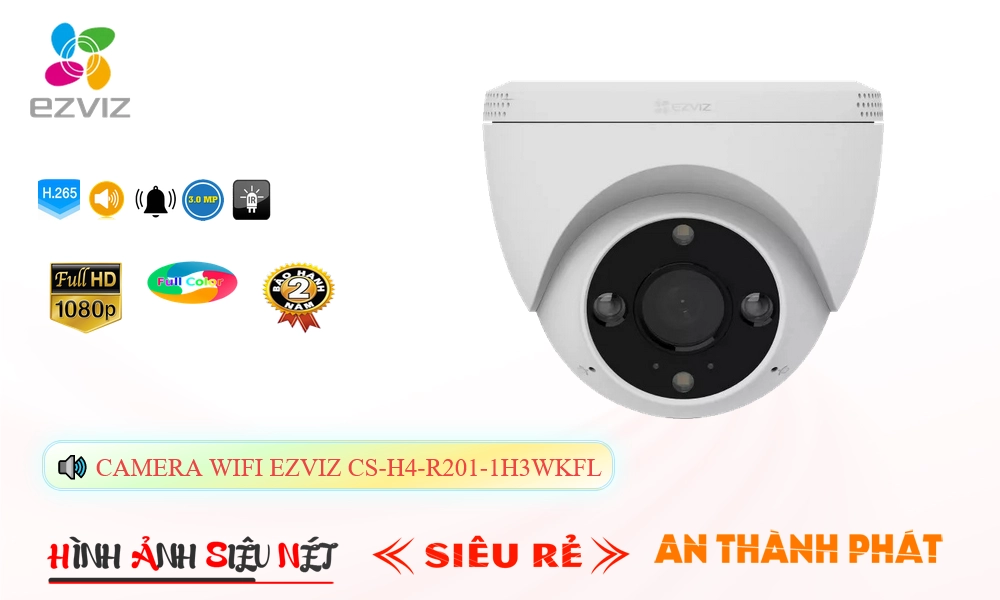 CS-H4-R201-1H3WKFL Camera Wifi Không Dây Wifi Ezviz ✲