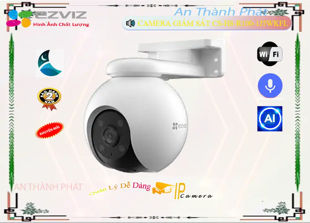 Wifi Ezviz CS-H8-R100-1J5WKFL