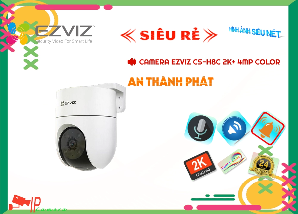 CS-H8C 2K+ 4MP Color Camera An Ninh Giá rẻ