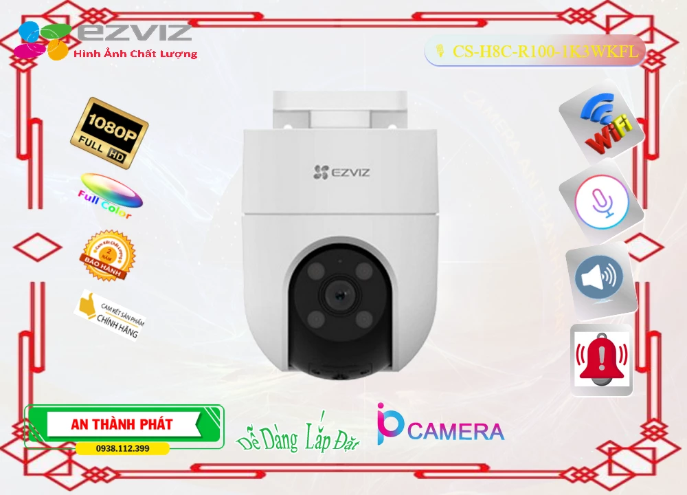 CS-H8c-R100-1K3WKFL Camera Wifi Ezviz ❂