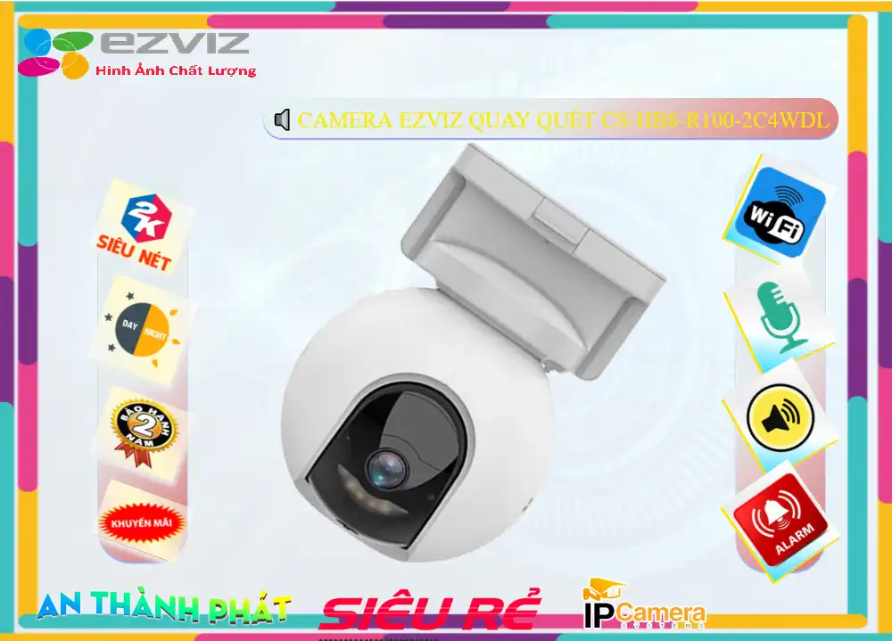 Camera CS-HB8-R100-2C4WDL Wifi Ezviz ✴