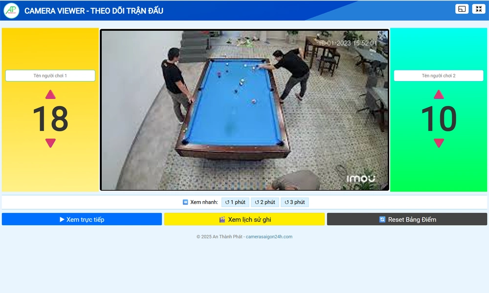 Camera Livestream Bida Check Var HightLight