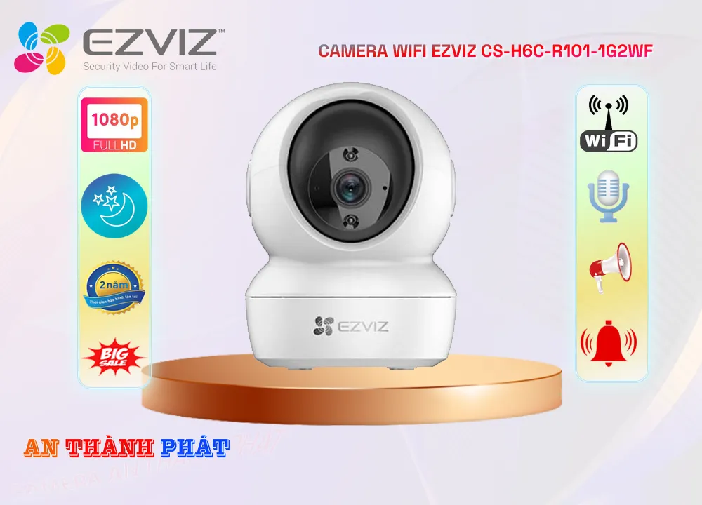 Camera Wifi Xoay 360 CS-H6c-R101-1G2WF,Giá CS-H6c-R101-1G2WF,CS-H6c-R101-1G2WF Giá Khuyến Mãi,bán CS-H6c-R101-1G2WF