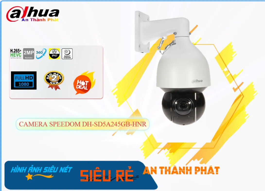 DH-SD5A245GB-HNR Camera Speedom Zoom 45X,DH-SD5A245GB-HNR Giá Khuyến Mãi, Ip POE Sắc Nét DH-SD5A245GB-HNR Giá